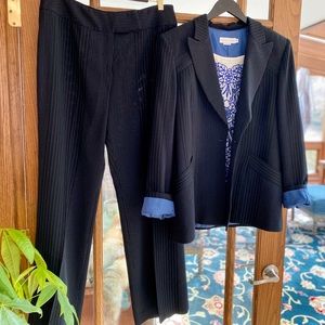 GARFIELD & MARKS for NORDSTROM | Black and blue pinstripe suit